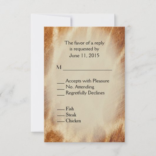 Giraffe RSVP (Voorkant)