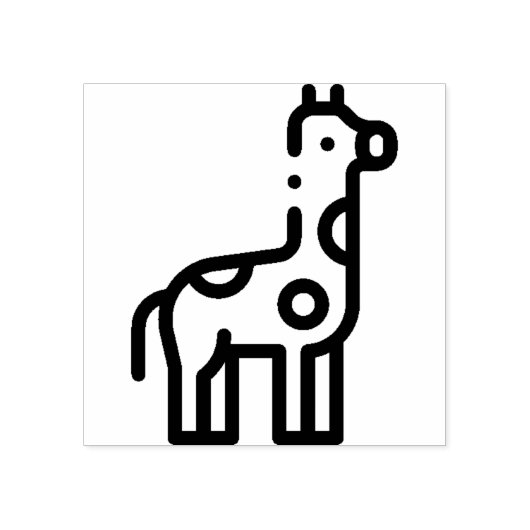 Giraffe Rubberstempel (Afrduk)