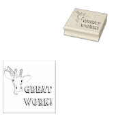 Giraffe Rubberstempel schoolaanmoediging (Gestempeld)