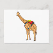 Giraffe Rugzak Briefkaart (Voorkant)