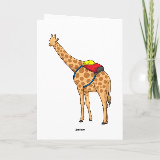 Giraffe Rugzak Kaart (Achterkant)