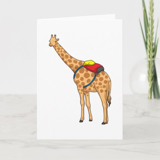Giraffe Rugzak Kaart (Voorkant)