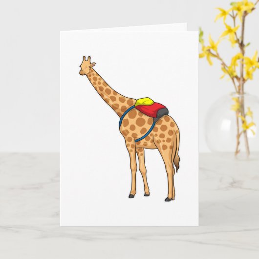 Giraffe Rugzak Kaart (Gele Bloem)