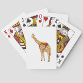 Giraffe rugzak pokerkaarten (Achterkant)
