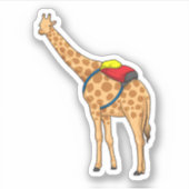 Giraffe rugzak sticker (Voorkant)