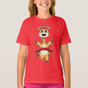 Giraffe Runner Hardloopsport T-shirt