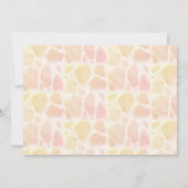 Giraffe Rustic Wood Greenery Foto Kinderen Verjaar Kaart (Achterkant)