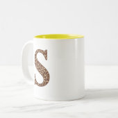 Giraffe S Tweekleurige Koffiemok (Voorkant links)