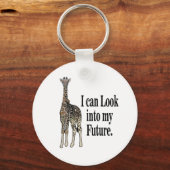 Giraffe Safari Animal Funny Sleutelhanger (Voorkant)