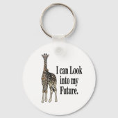 Giraffe Safari Animal Funny Sleutelhanger (Achterkant)