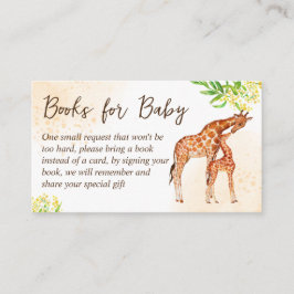 Giraffe Safari baby shower Boekaanvraag Informatiekaartje