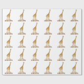 GIRAFFE SAFARI CADEAUPAPIER (Vlak)