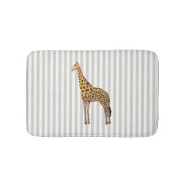 Giraffe Safari Design Stripe Badmat
