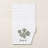 Giraffe Safari Dier Botanisch Handdoek (Handdoek)