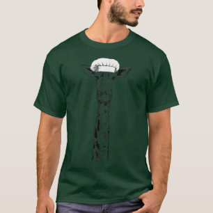 Giraffe Safari Dier Chef Grappig Koken Koken Wild T-shirt