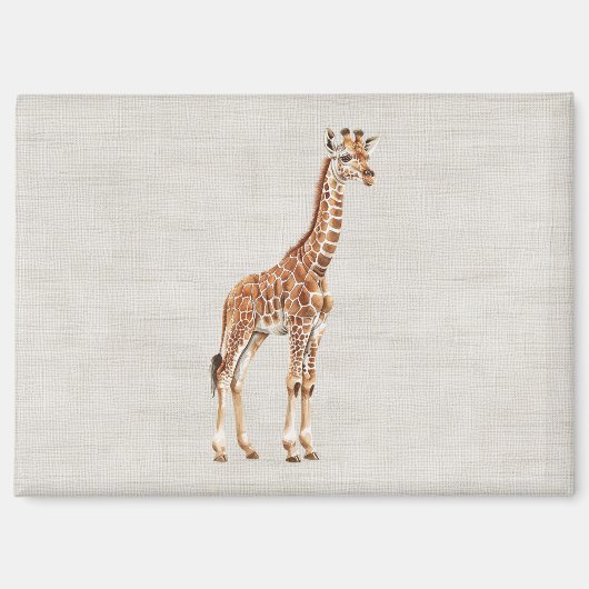 Giraffe Safari Dier Magneet (Voorkant)