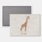 Giraffe Safari Dier Magneet (Voorkant / Achterkant)