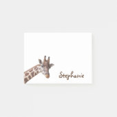 Giraffe Safari Dier Meisjesnaam Kinderen Post-it® Notes (Voorkant)