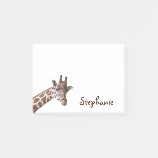 Giraffe Safari Dier Meisjesnaam Kinderen Post-it® Notes (Voorkant)
