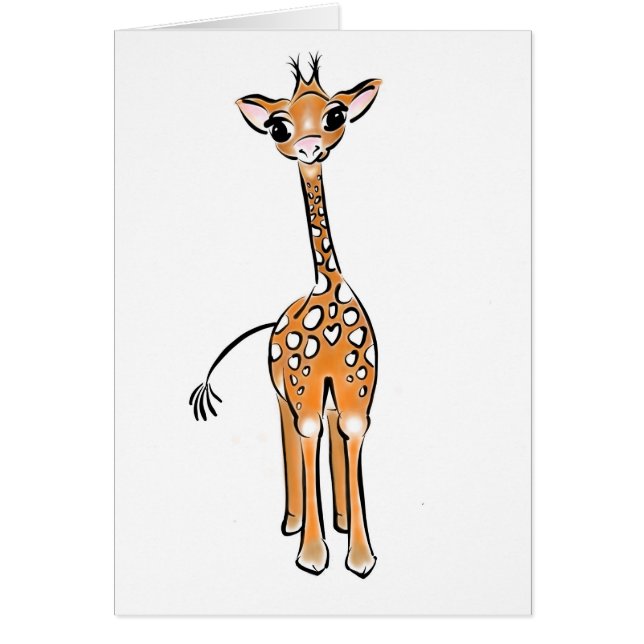 Giraffe, safari-dieren (Voorkant)
