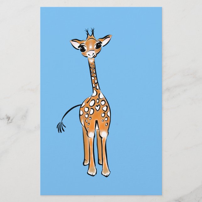 Giraffe, safari-dieren (Voorkant)