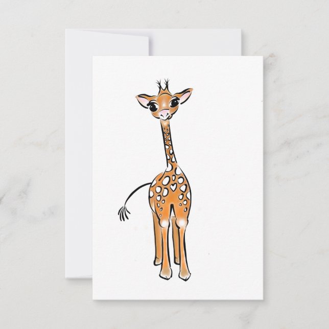 Giraffe, safari-dieren (Voorkant)