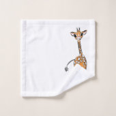 Giraffe, safari-dieren bad handdoek (Wasdoekje)