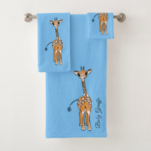 Giraffe, safari-dieren bad handdoek
