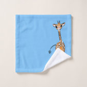 Giraffe, safari-dieren bad handdoek (Wasdoekje)
