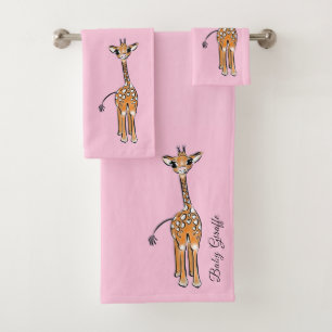 Giraffe, safari-dieren bad handdoek