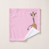 Giraffe, safari-dieren bad handdoek (Wasdoekje)