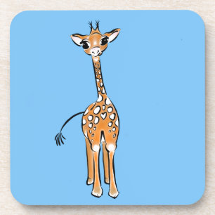 Giraffe, safari-dieren bier onderzetter