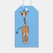 Giraffe, safari-dieren cadeaulabel (Voorkant)