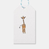 Giraffe, safari-dieren cadeaulabel (Voorkant)
