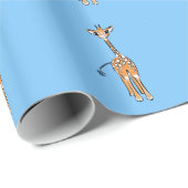 Giraffe, safari-dieren cadeaupapier (Rol Hoek)