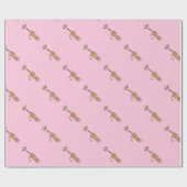 Giraffe, safari-dieren cadeaupapier (Vlak)