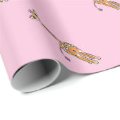 Giraffe, safari-dieren cadeaupapier (Rol Hoek)