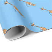 Giraffe, safari-dieren cadeaupapier (Rol Hoek)