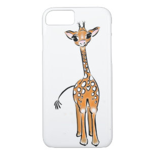 Giraffe, safari-dieren 	iPhone 8/7 hoesje