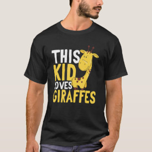 Giraffe Safari Dieren Dit Kinder houdt van Giraffe T-shirt