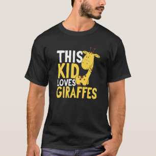 Giraffe Safari Dieren Dit Kinder houdt van Giraffe T-shirt