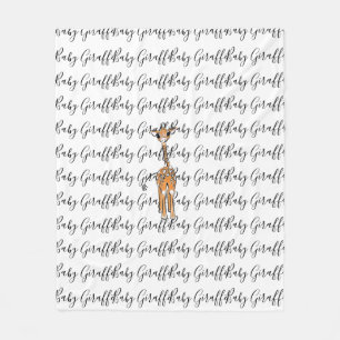 Giraffe, safari-dieren fleece deken