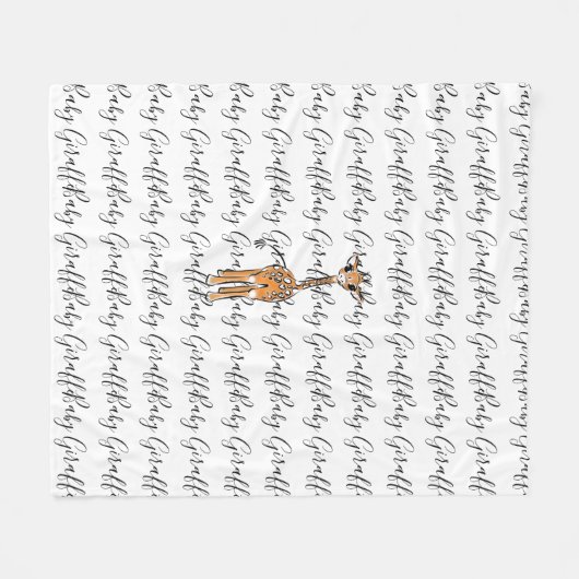 Giraffe, safari-dieren fleece deken (Voorkant (Horizontaal))