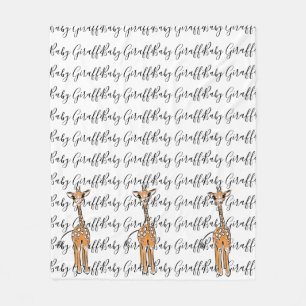 Giraffe, safari-dieren fleece deken