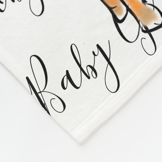 Giraffe, safari-dieren fleece deken (Hoek)