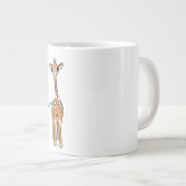 Giraffe, safari-dieren grote koffiekop (Voorkant rechts)