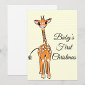 Giraffe, safari-dieren kaart (Voorkant / Achterkant)