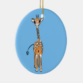 Giraffe, safari-dieren keramisch ornament (Rechts)