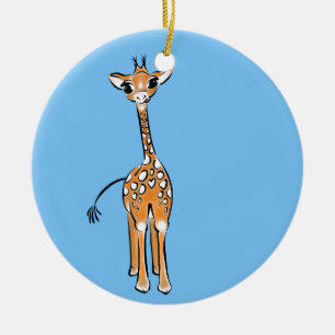 Giraffe, safari-dieren keramisch ornament