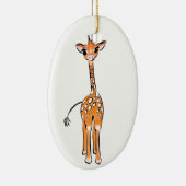 Giraffe, safari-dieren keramisch ornament (Rechts)